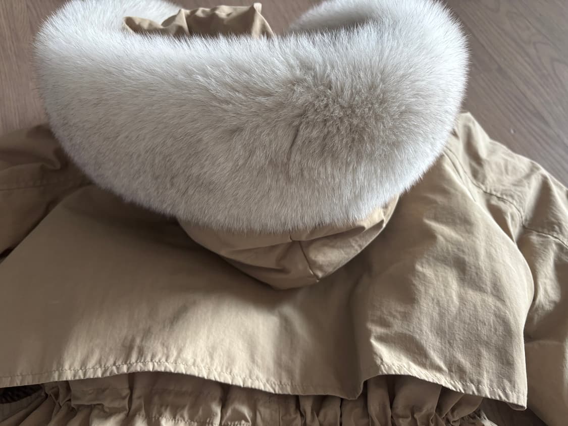 새상품급 지컷 사가퍼 날개 스트링 야상형 패딩 55(66가능) 상품이미지4