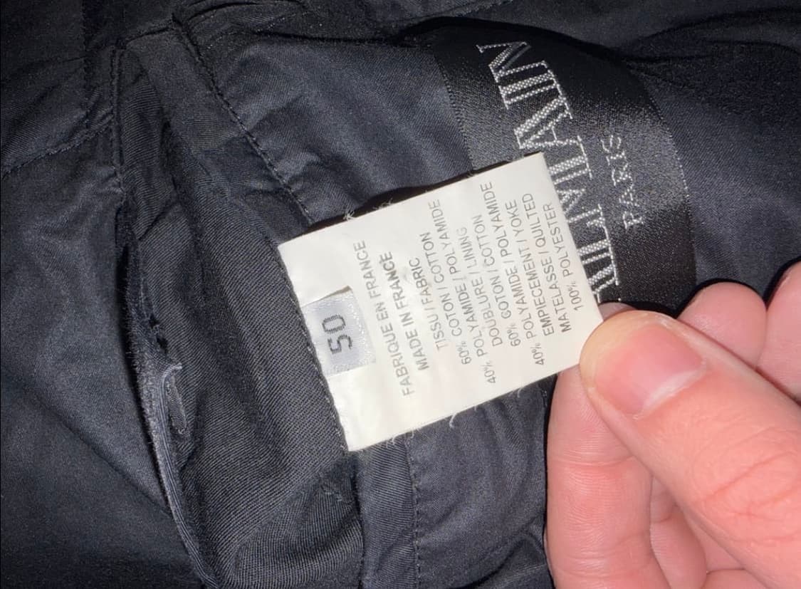 발망 패디드 바이커 자켓 50사이즈 상품이미지7