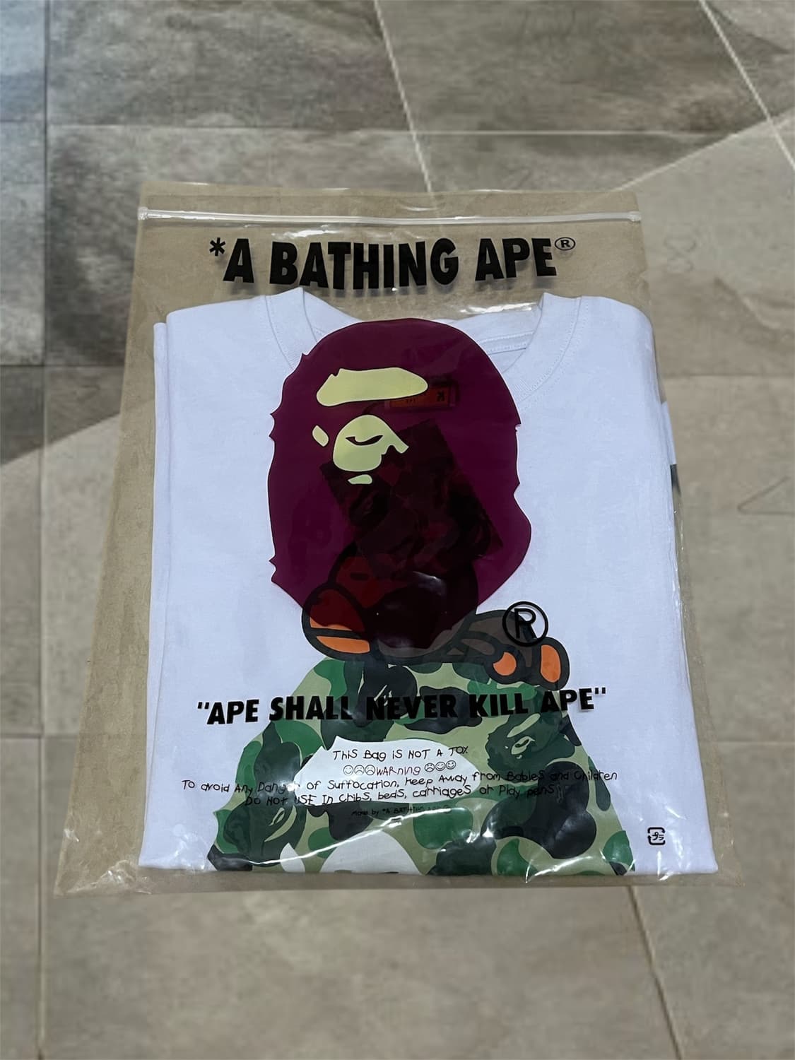 베이프 ABC 카모 마일로 온 빅 에이프 티셔츠  상품이미지2