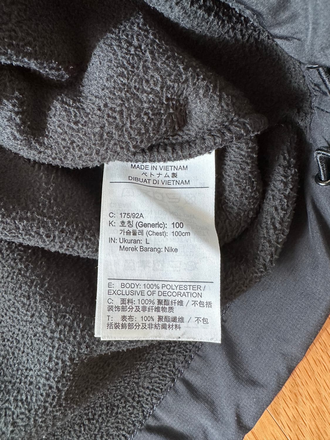 나이키 스우시 맨투맨 블랙 색상 L 상품이미지3