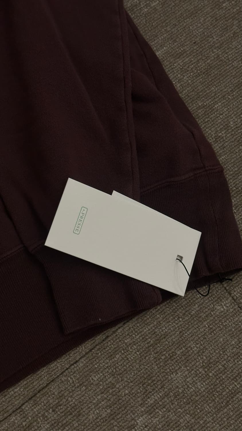 아프레쎄 빈티지 스웻 버건디 3 상품이미지5