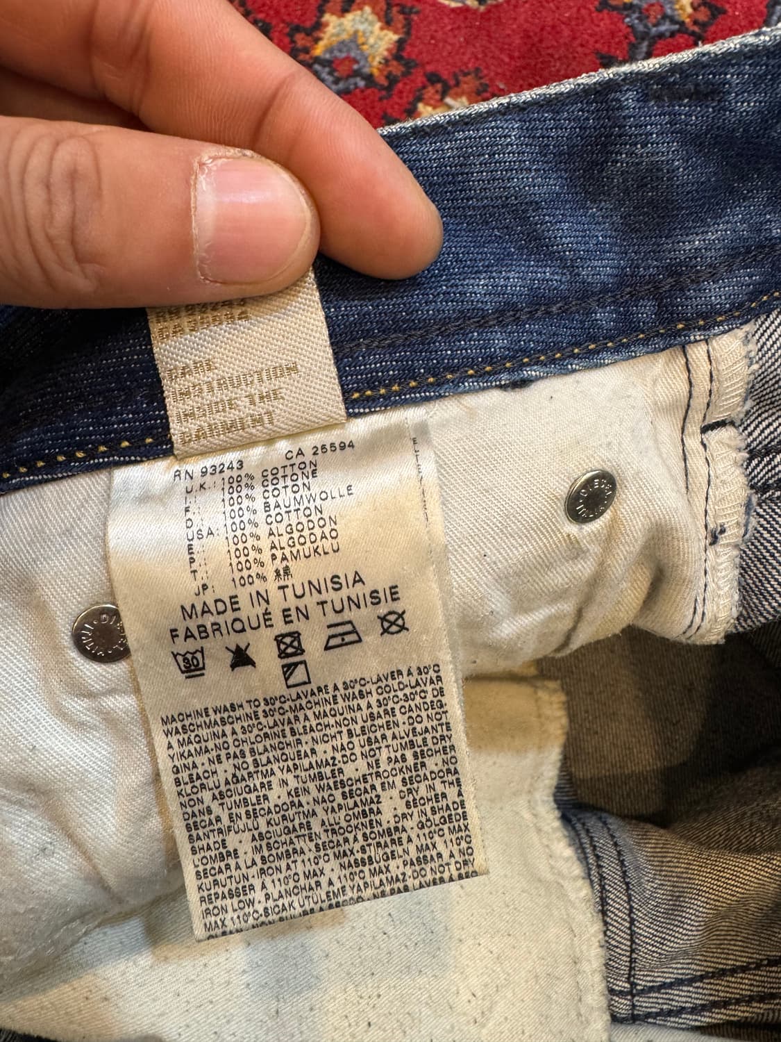 디젤 자탄 워싱 부츠컷 데님 팬츠 31in 상품이미지7