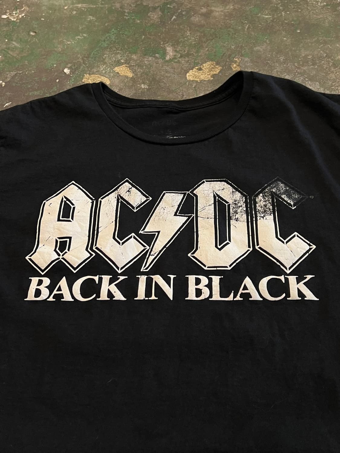 [L] ACDC Back in Black 블랙 빈티지 밴드 티셔츠 상품이미지6