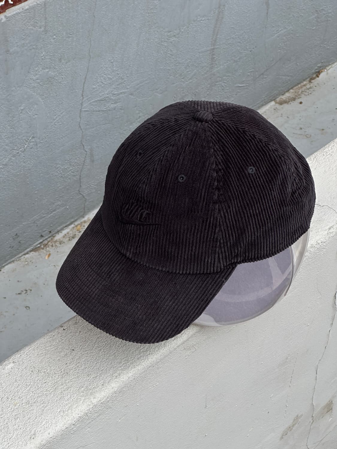 [M-L] 나이키 코듀로이 블랙 볼캡 모자 상품이미지2