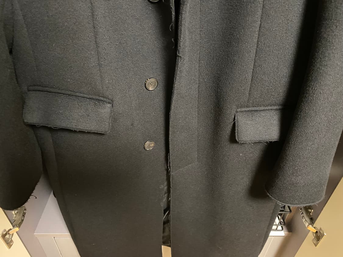 토니웩 캐시미어 컷팅 크루도 코트 상품이미지2