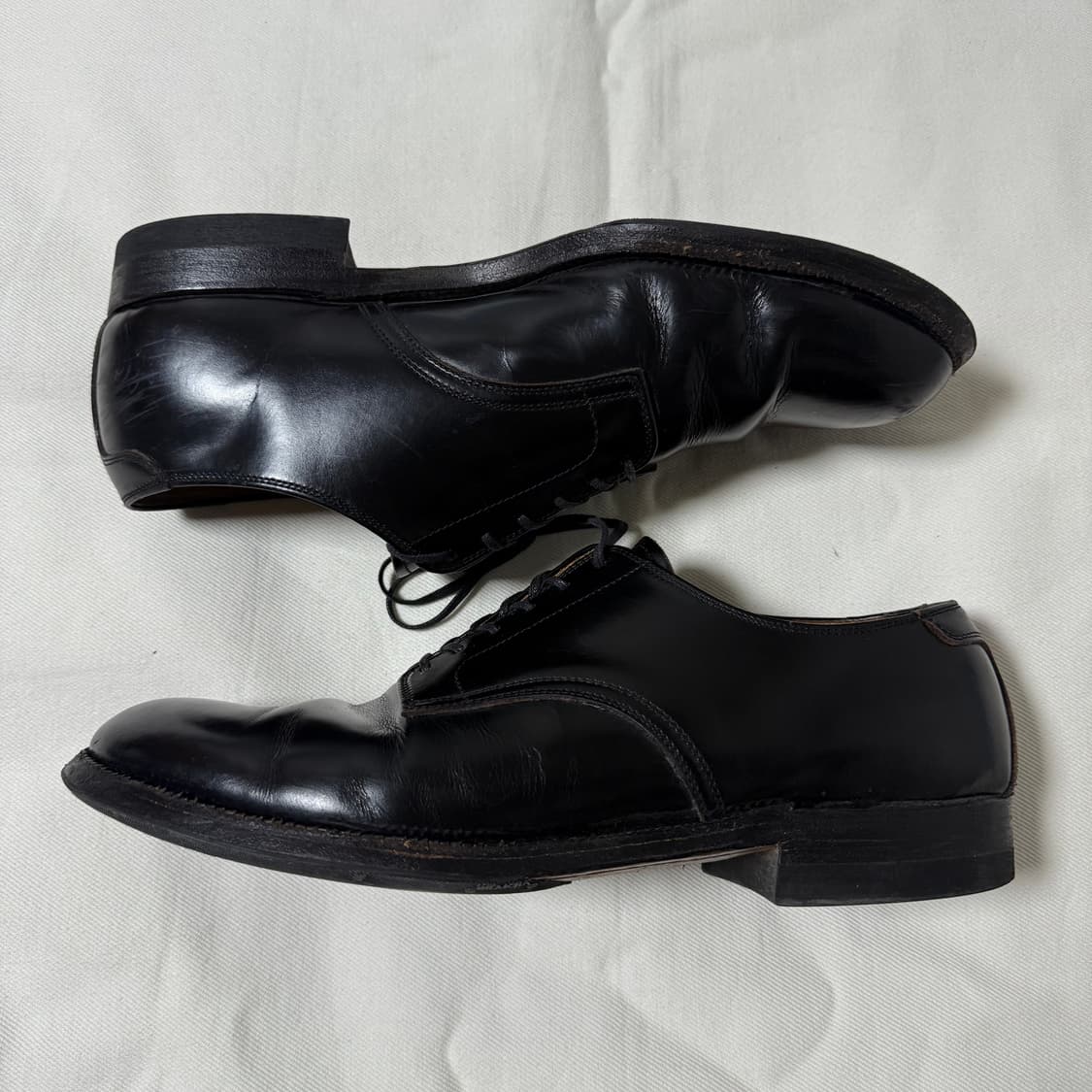 [8 1/2, 265]피그벨 블랙 미해군 서비스 슈즈 더비 상품이미지4