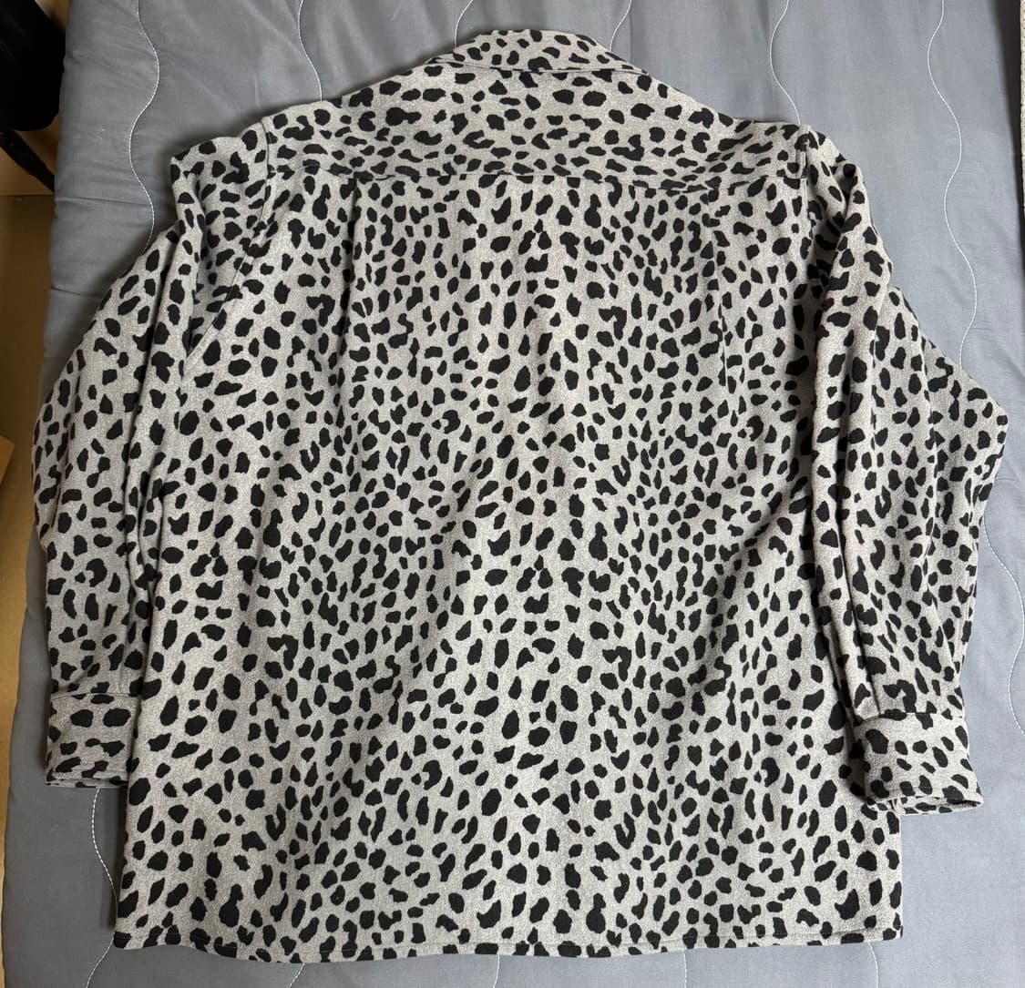 [L] 와코마리아 레오파드 울 셔츠 상품이미지2
