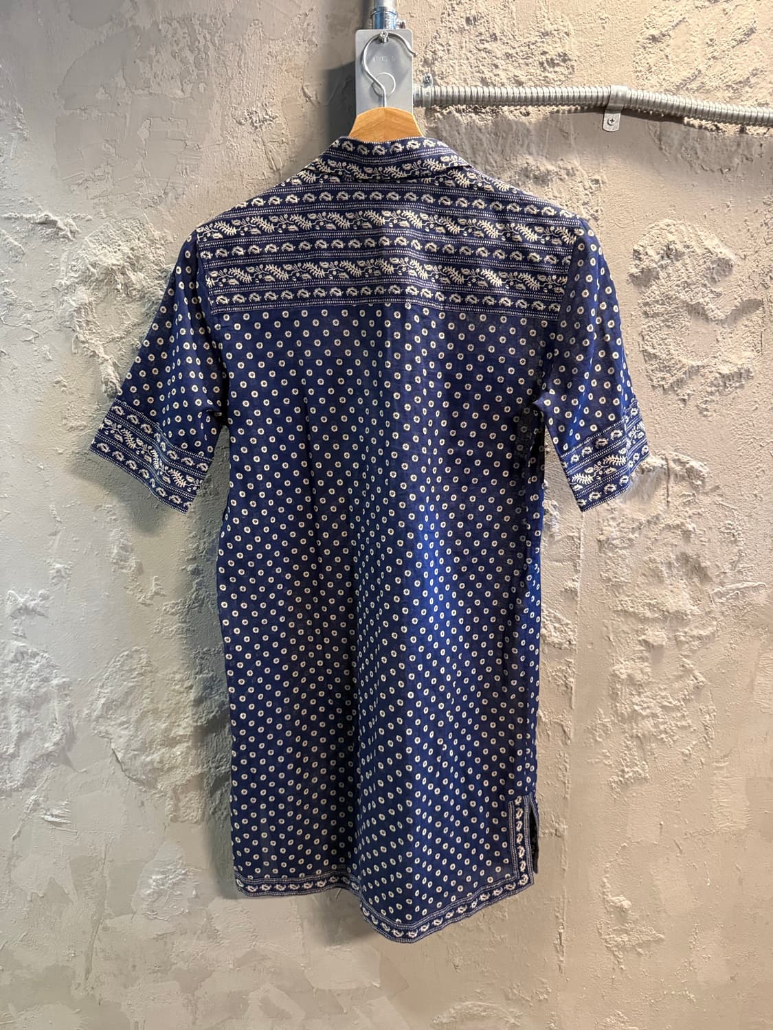 36 이자벨마랑 ISABEL MARANT 에스닉 패턴 셔츠 원피스 네이비 상품이미지6