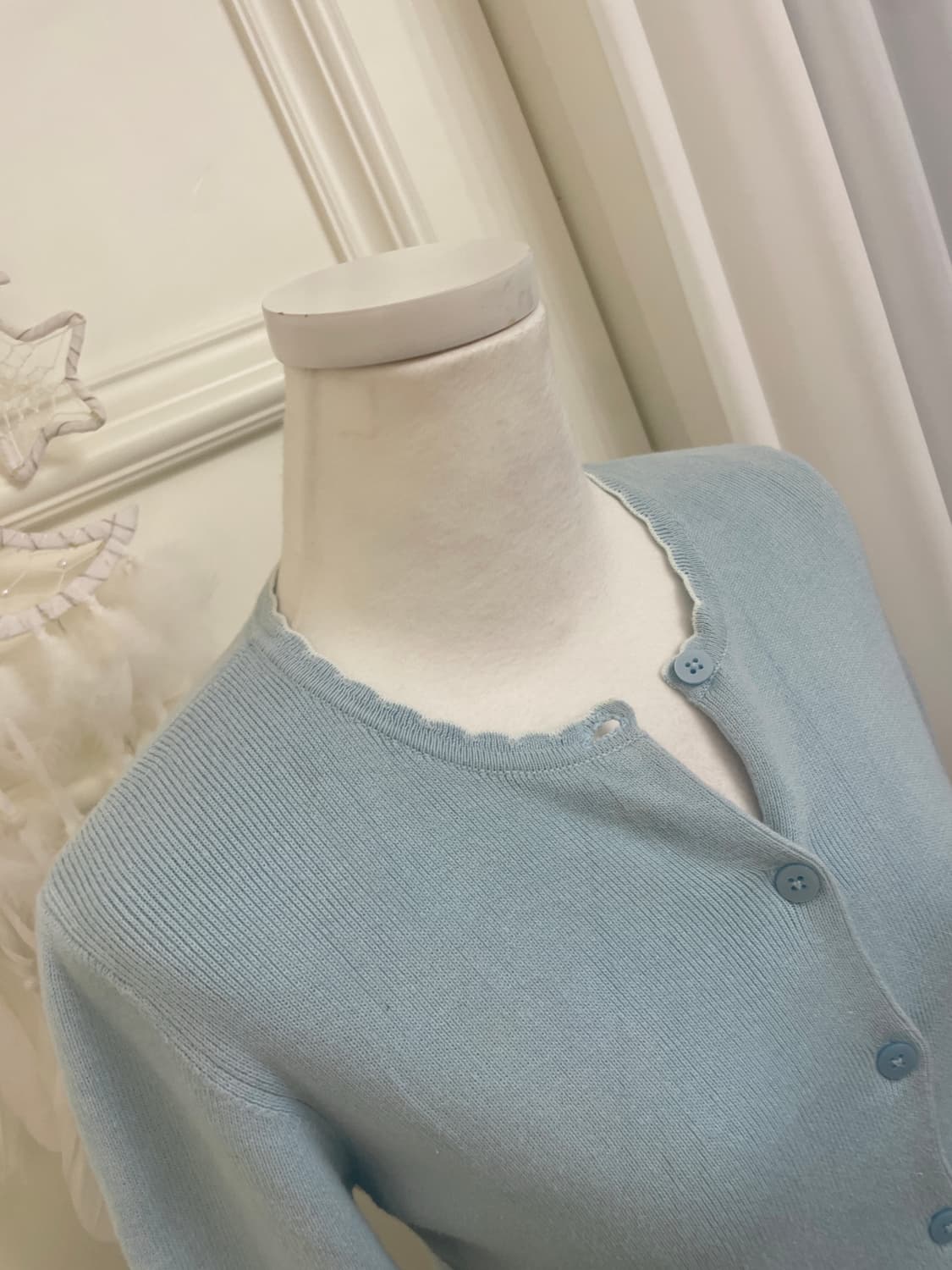 GAP sky-blue line point basic cardigan 상품이미지7