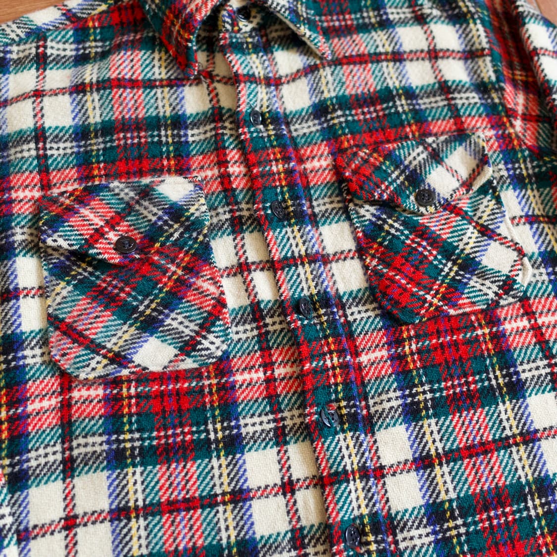 70‘s Kings road by Sears wool CPO shirts 상품이미지4