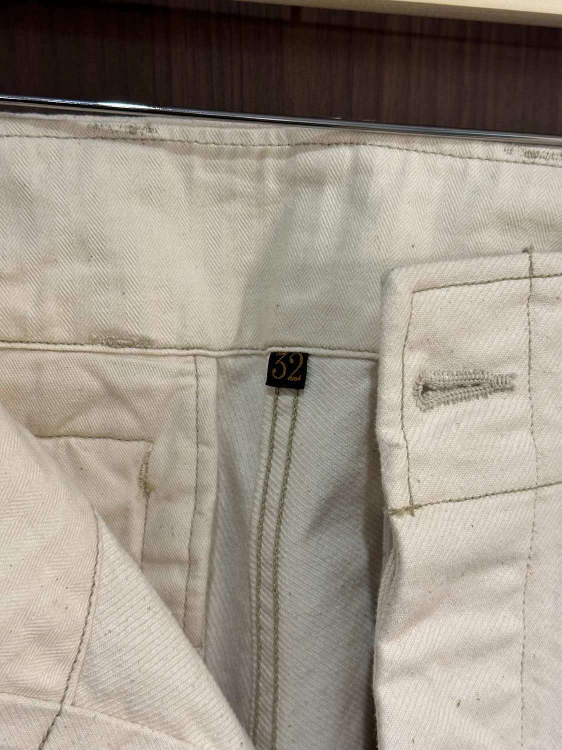 프리휠러스 에비에이터팬츠 화이트 32사이즈 1회착 택보유 상품이미지2