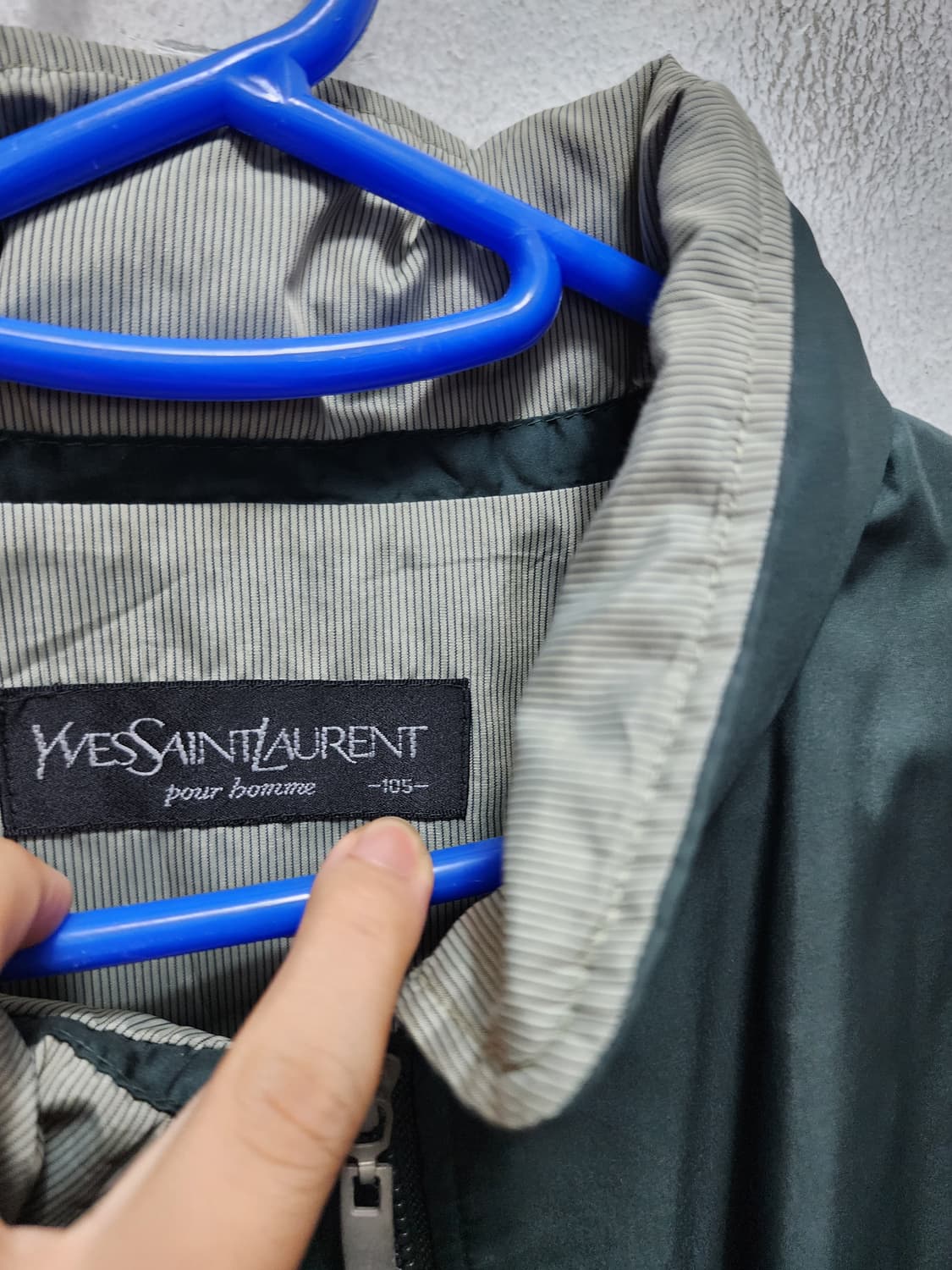 YSL 입생로랑 다크그린 블루종자켓 상품이미지5