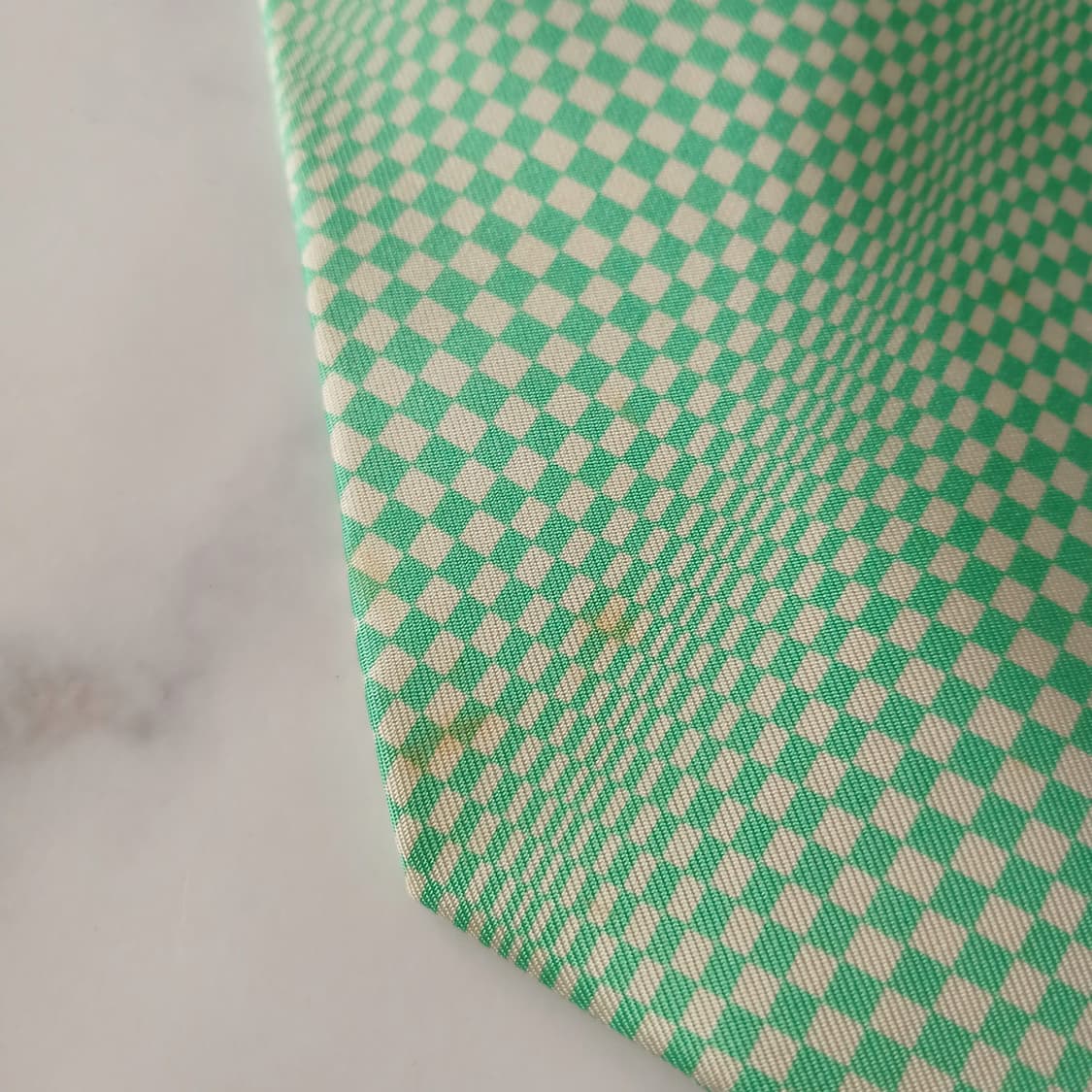 지아니 베르사체 실크 민트 체크 넥타이 10.2cm B등급 A18802
 상품이미지7