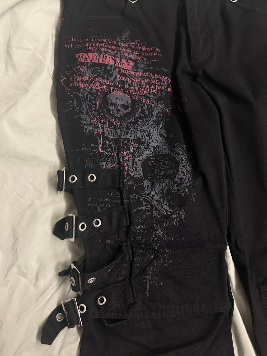 매드펑크 로우라이즈 부츠컷 팬츠 상품이미지3