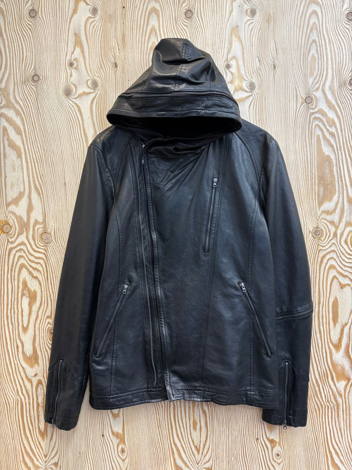 로보 ROBO 램스킨 양가죽 후드 자켓 상품이미지1