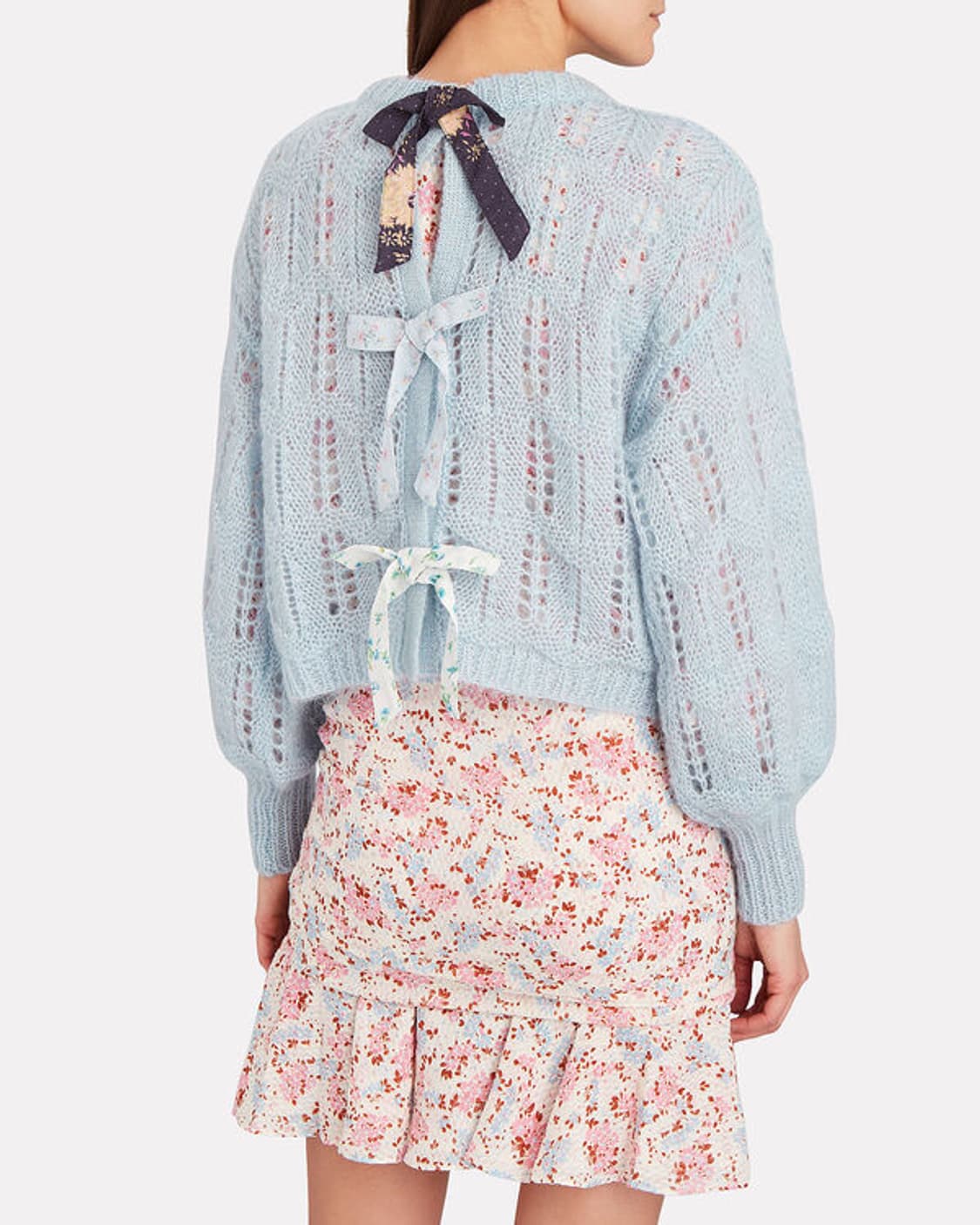 Love shack fancy 러브 쉑 팬시 백 타이 모헤어 니트  상품이미지1