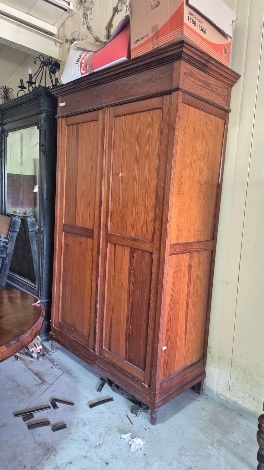 20세기 초 프랑스 솔리드 오크 아르모아위드로브 상품이미지2