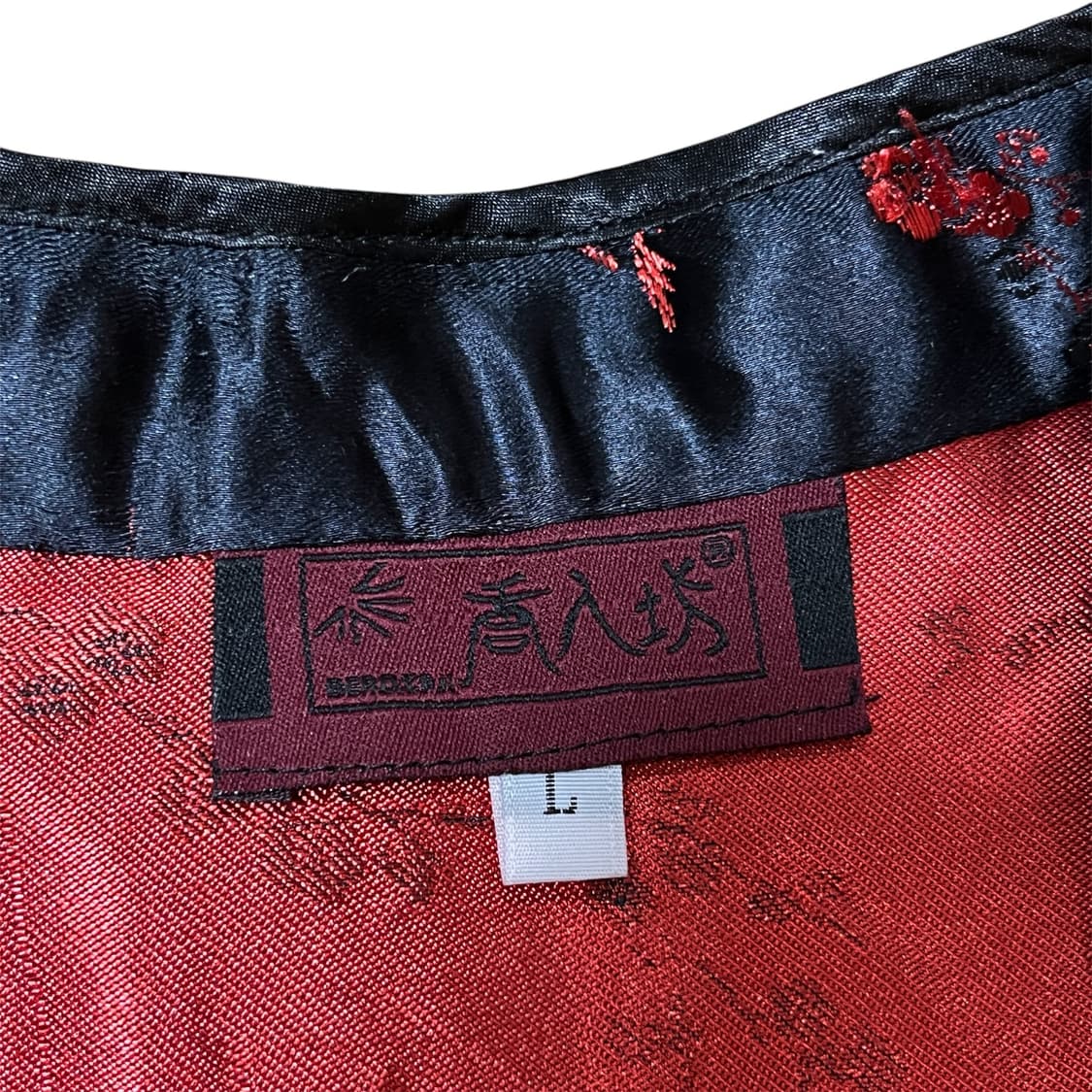 블랙 실크 민소매 치파오 상품이미지8