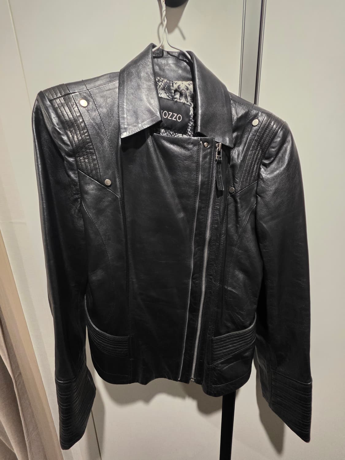 kozzo 블랙 양가죽 라이더 자켓77 상품이미지1