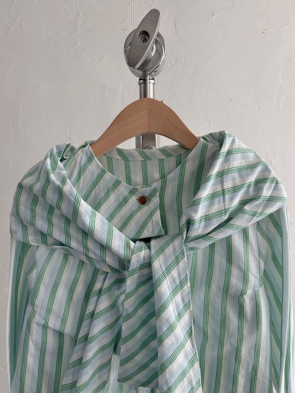 Vivienne Westwood 비비안웨스트우드 그린 스트라이프 셔츠 상품이미지4