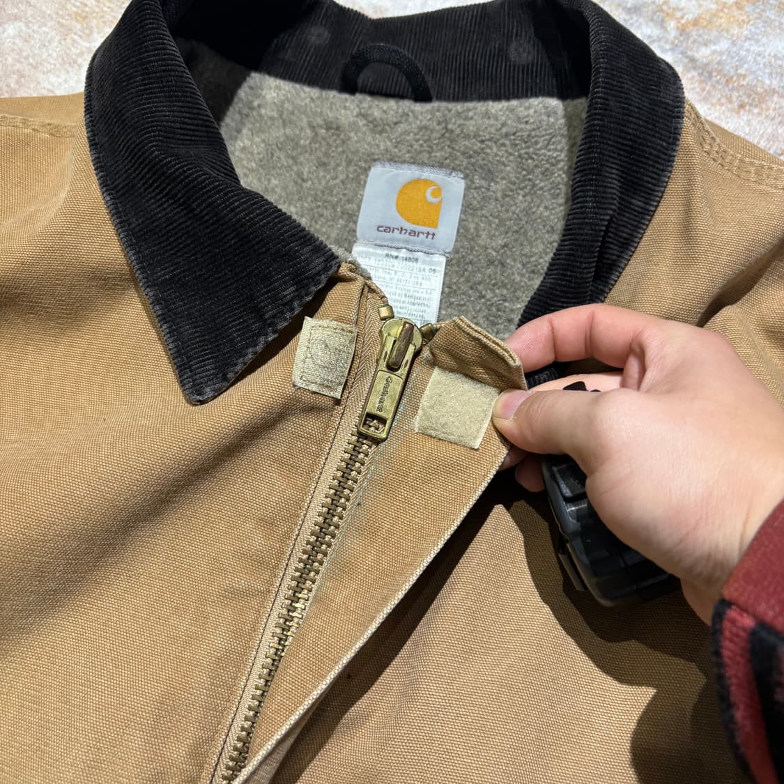 칼하트 J164 빈티지 코듀로이 카라 워크 자켓 상품이미지6