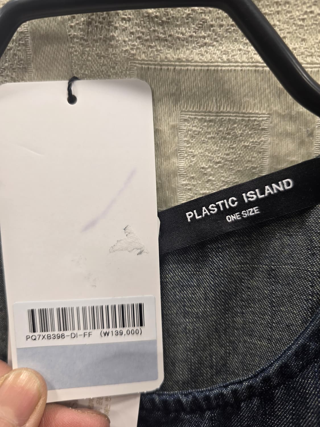 새상품)  플라스틱 아일랜드 데님 원피스 롱원피스 프리사이즈 상품이미지7