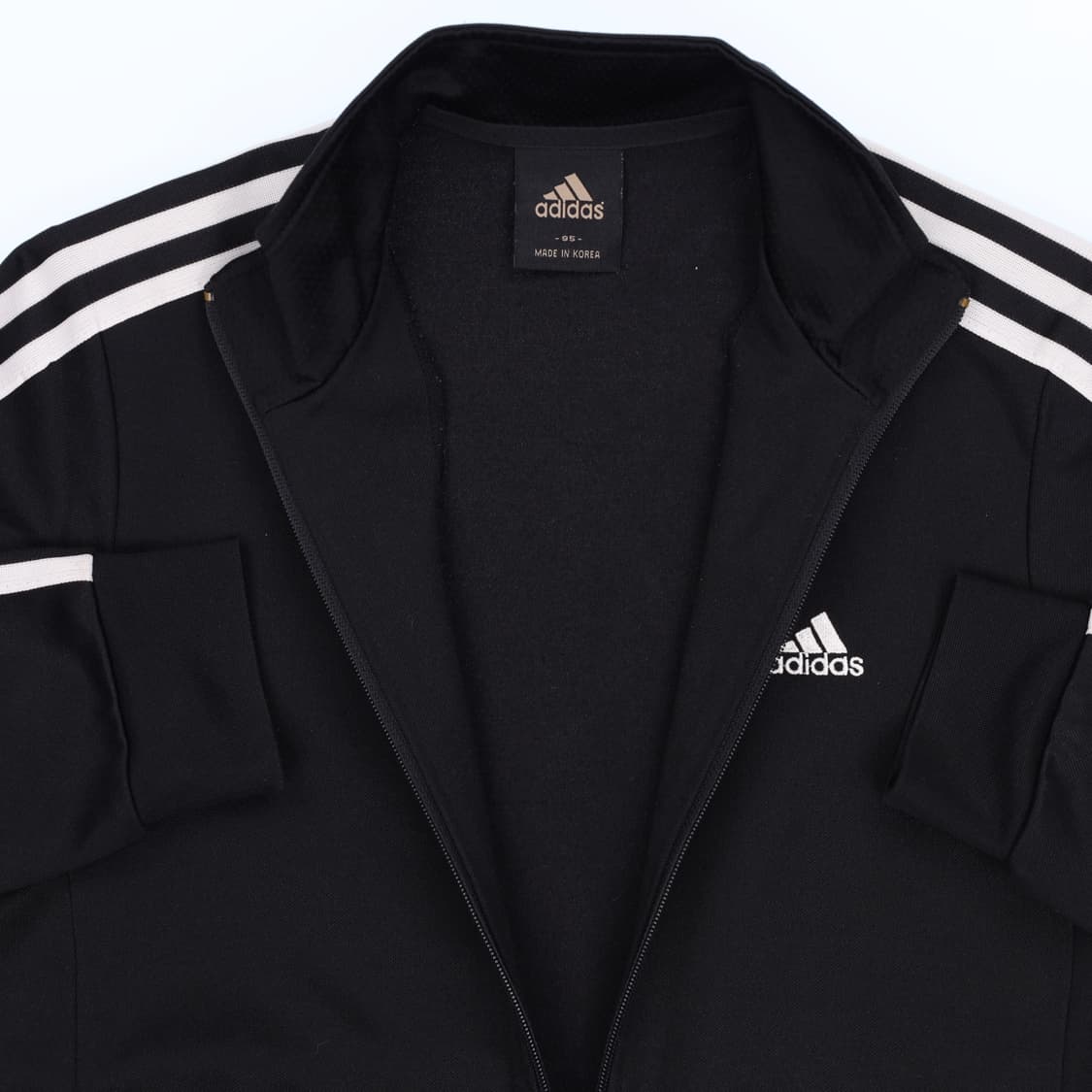 [95] 아디다스 검흰 트랙탑 집업 져지 자켓 N6957 상품이미지5