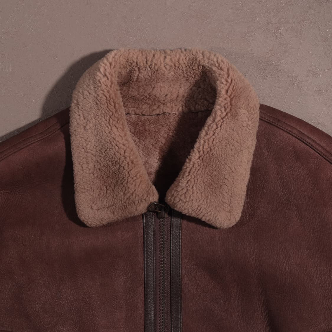 90s 빈티지 양가죽 레더 무스탕 자켓 상품이미지2