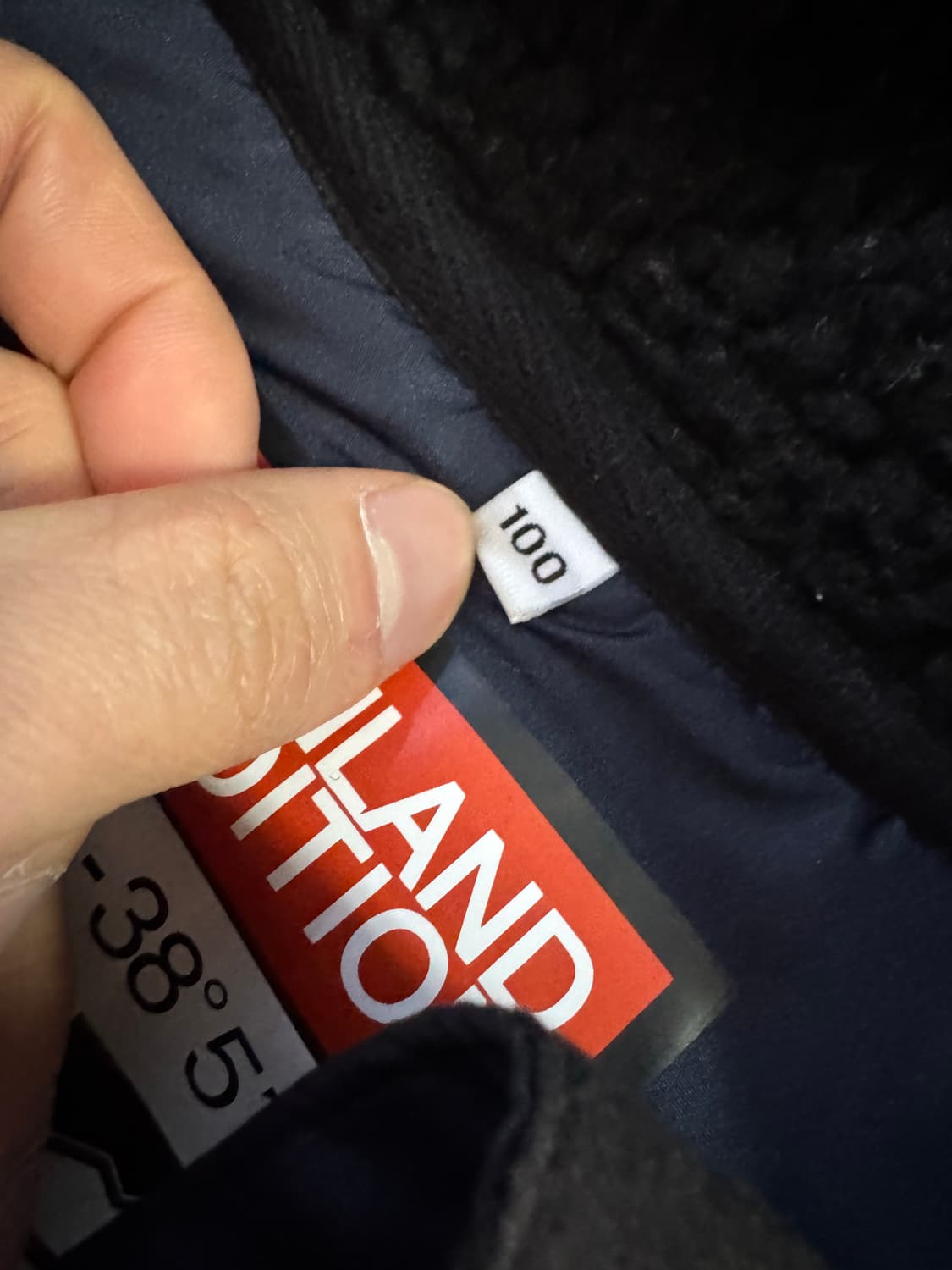 라푸마 Lapuma 보아털 안감 후드 플리스 자켓 L 블랙 상품이미지4