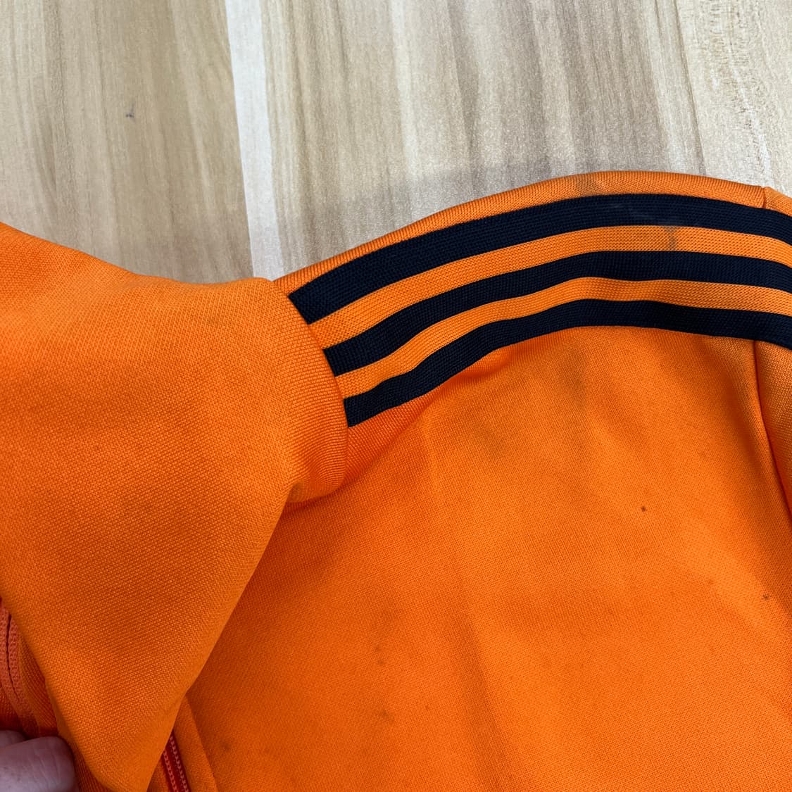 80's 아디다스 빈티지 네덜란드 오렌지 트랙탑 져지 M 상품이미지10
