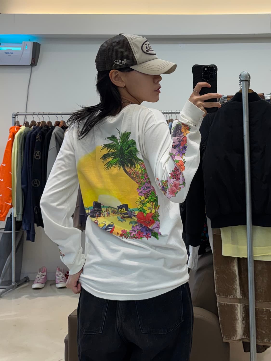 스투시 플라워 프린팅 롱슬리브  상품이미지8