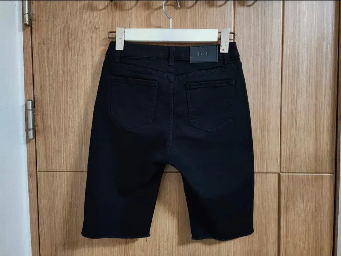 (25)여성 플랙 블랙 쇼츠 데님 팬츠 상품이미지4