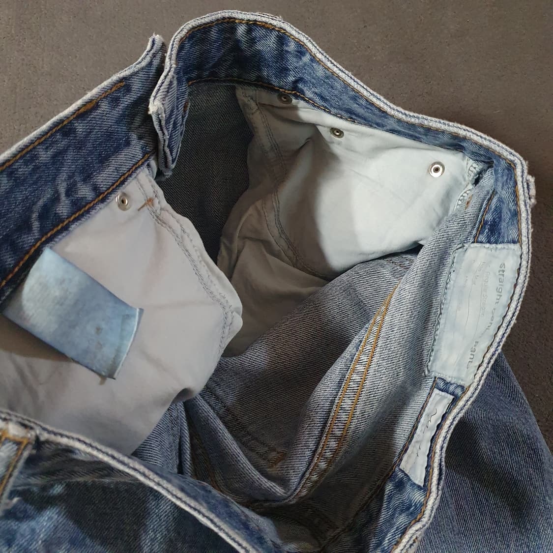 유스 스트레이트 데님 M 미디엄블루 상품이미지8