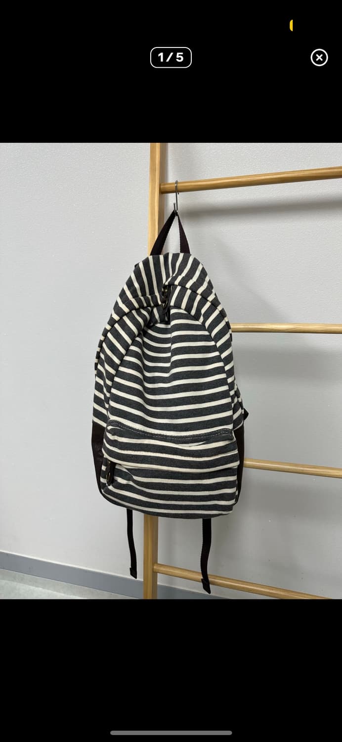 모리걸 스트라이프 백팩 상품이미지1