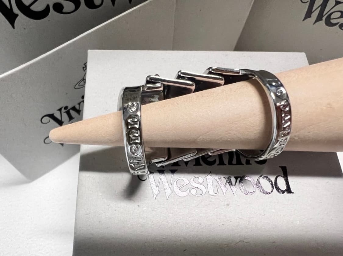 비비안웨스트우드 아카이브 블랙실버 아르테미스 너클링 반지 상품이미지5