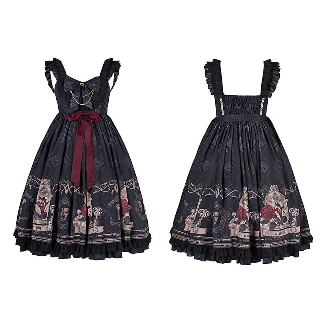 급처 설명 필독 WITH PUJI 로리타 원피스 상품이미지3