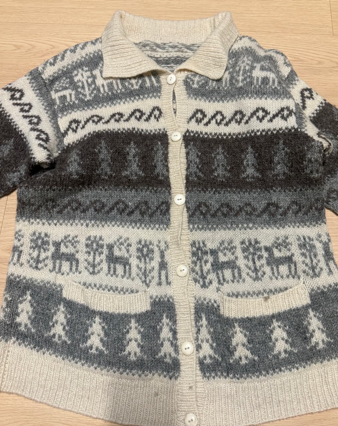 빈티지 코위찬 니트 가디건 모리걸 모리룩 코이세이오 허그유어스킨 상품이미지4
