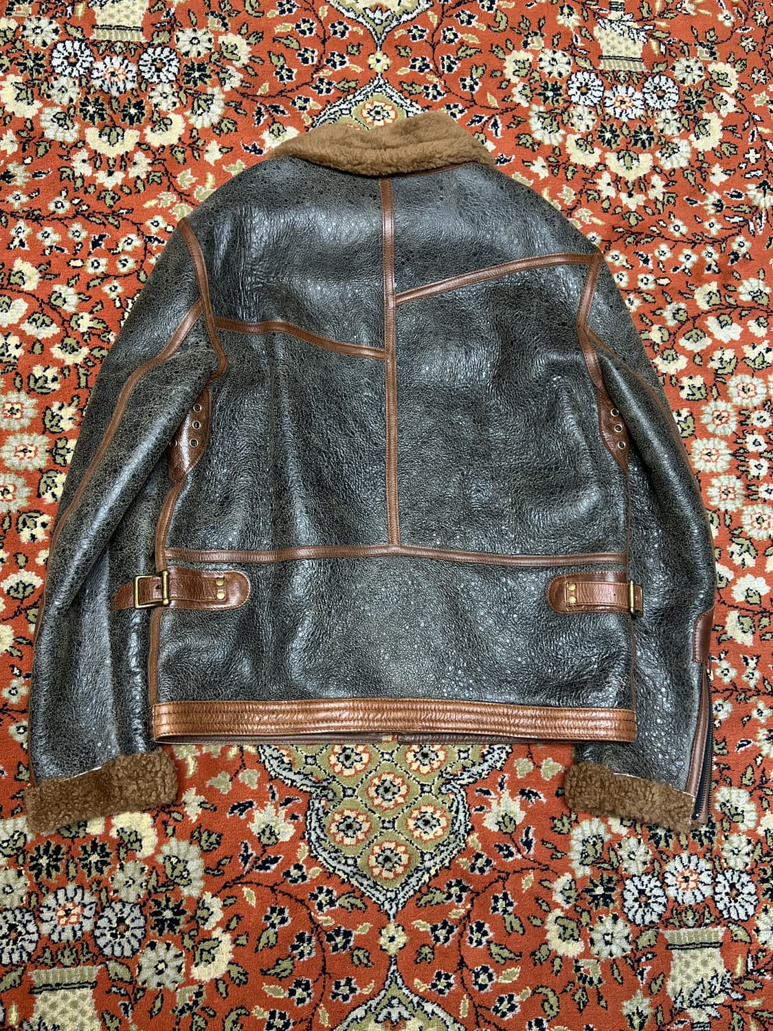 [38] Churphy leather 브라운 쉽스킨 무스탕 상품이미지2