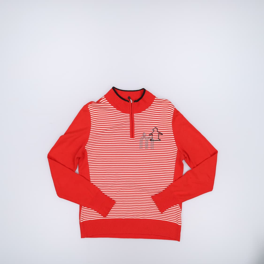 M 먼싱웨어 골프 반집업 긴팔 니트 0204M 상품이미지1