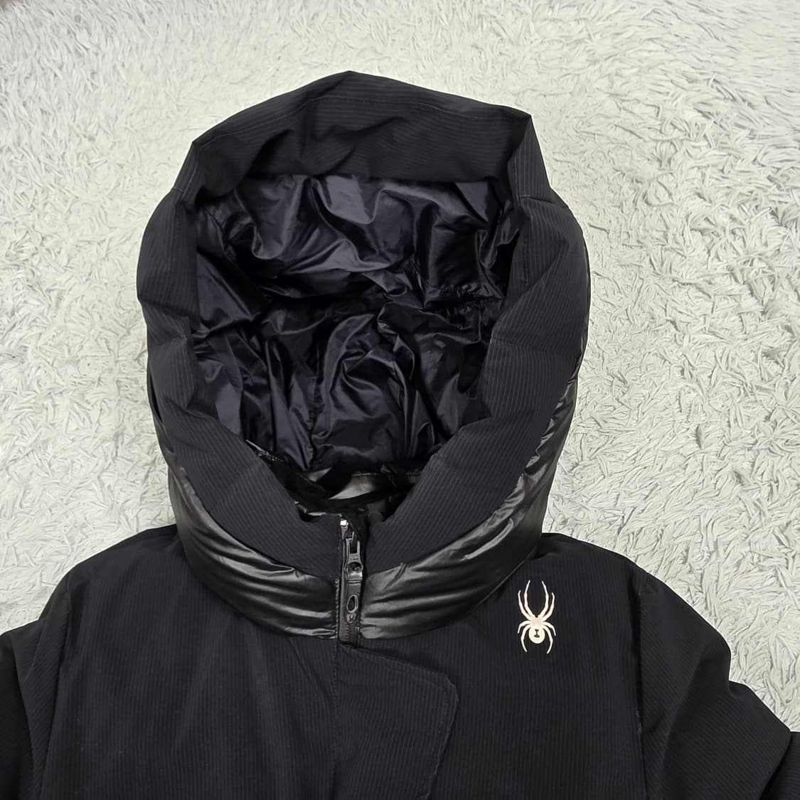 스파이더 여성 패널 롱패딩 블랙 S 상품이미지3