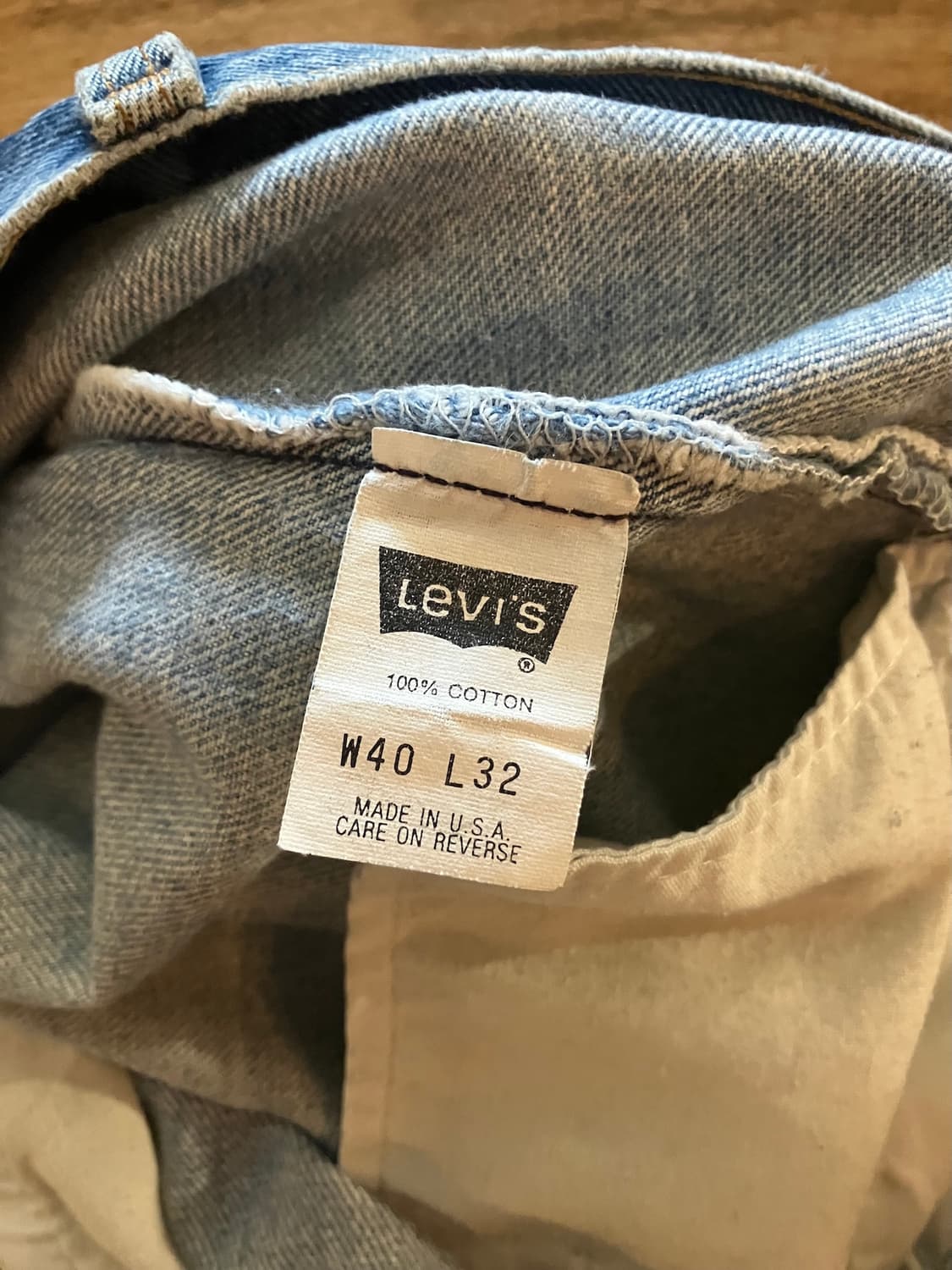 90s USA 빈티지 리바이스 501 데님 팬츠 빅사이즈 상품이미지9