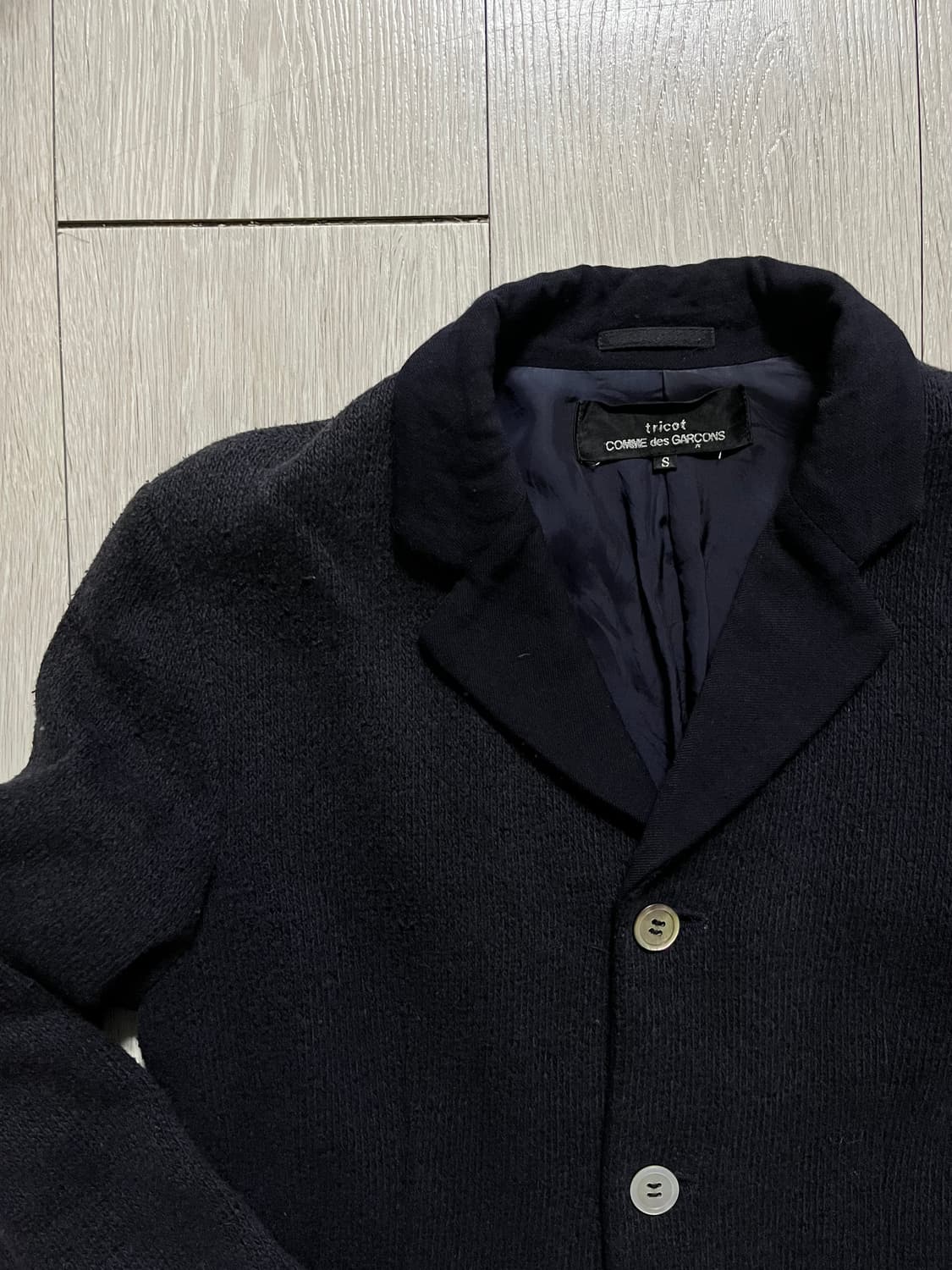 꼼데가르송 트리콧 울 자켓 S 상품이미지2