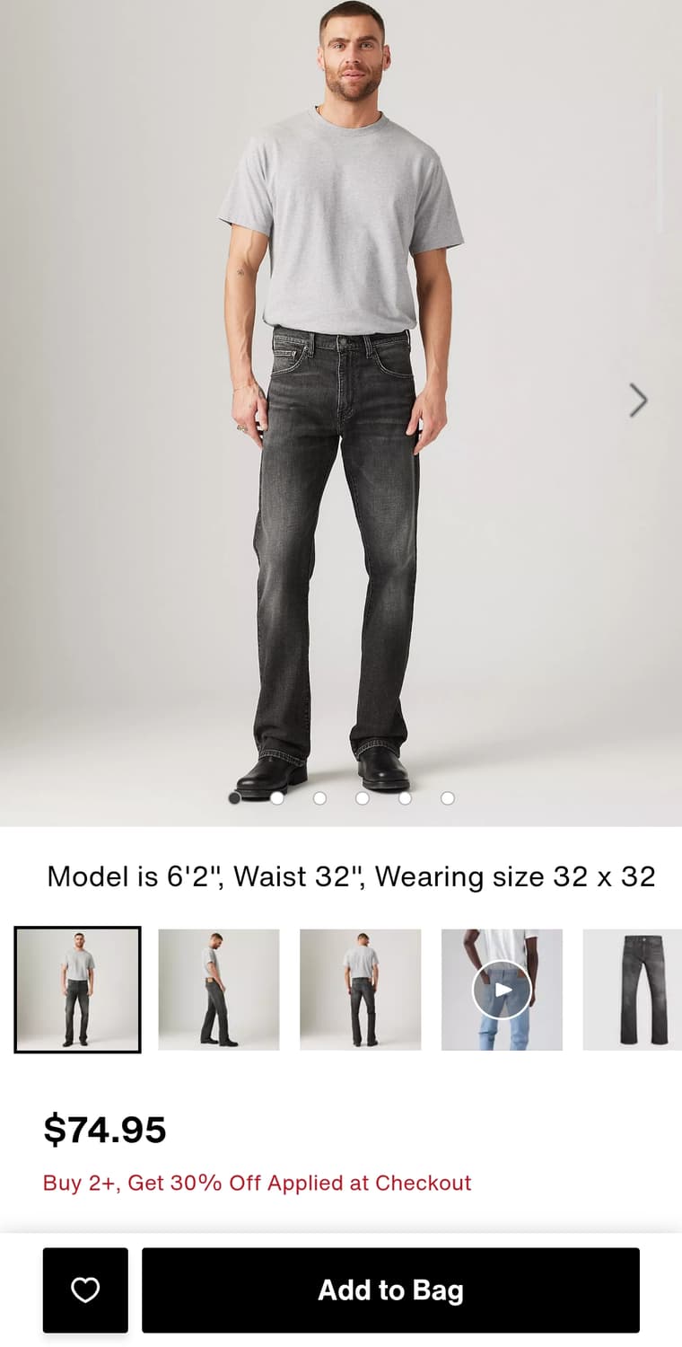 현행 리바이스 517 (31X32) 팝니다. 상품이미지4