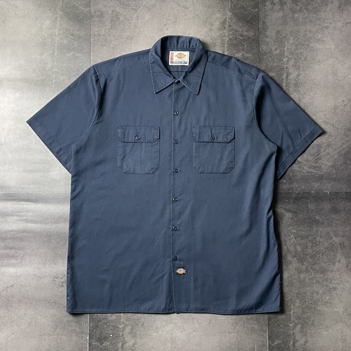 DICKIES 00s 디키즈 네이비 플랩포켓 반팔 워크셔츠 A01138 상품이미지1