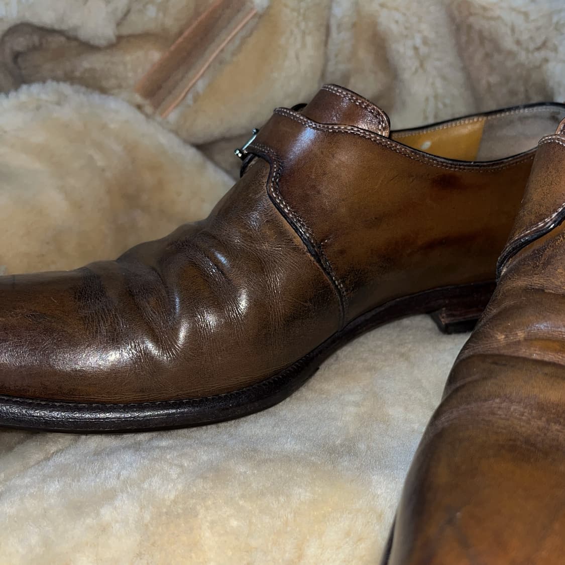 a.testoni Made in Italy 몽크 스트랩 상품이미지1