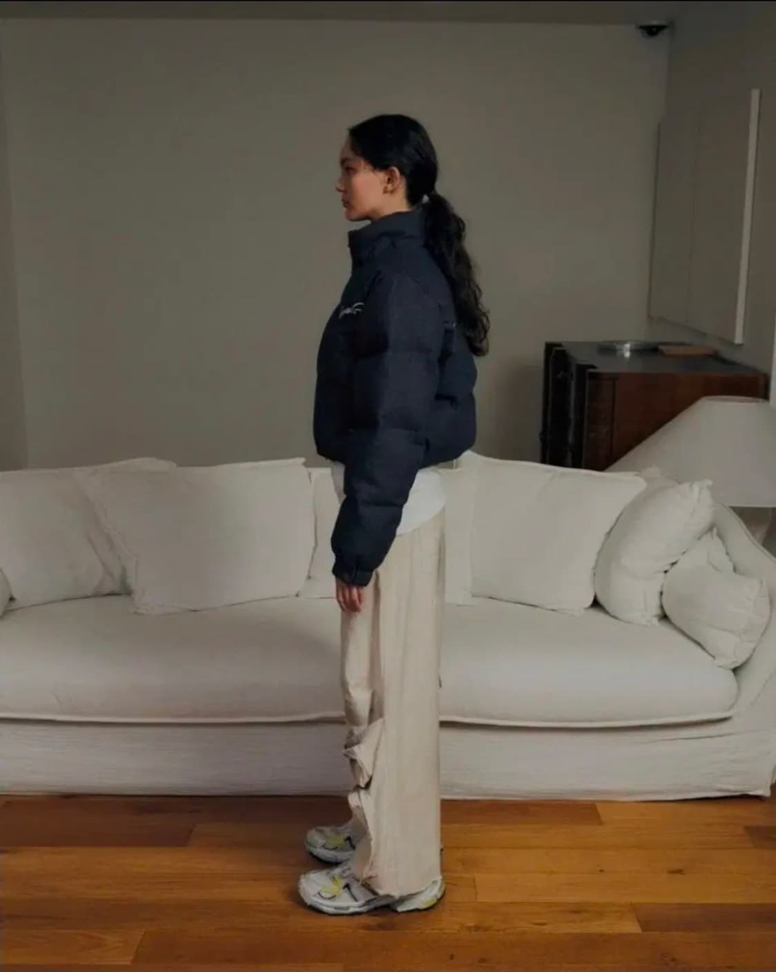 (미사용)로레일즈 데님 크롭 덕다운 자켓 상품이미지1