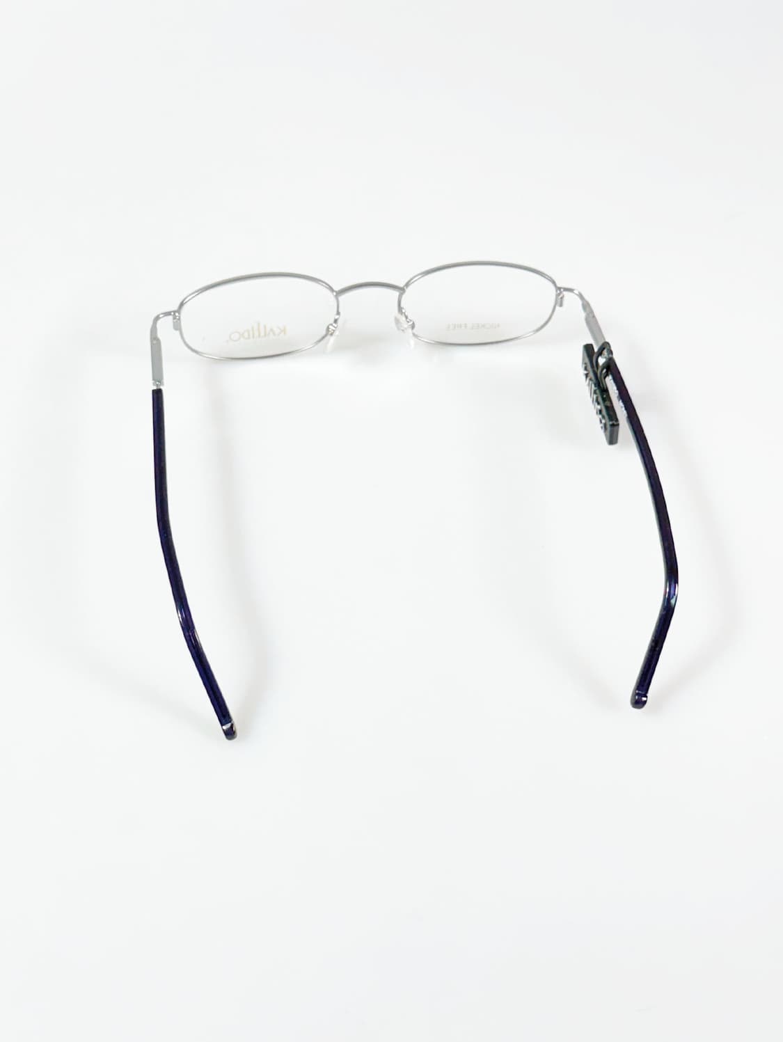 90s KALEIDO 실버 메탈 슬림 오벌 프레임 빈티지 안경 상품이미지5