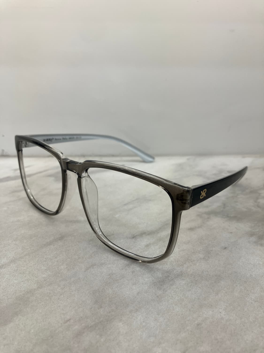 카라 KARRA 화이트차콜 와이드 스퀘어 빅 뿔테 안경 상품이미지8