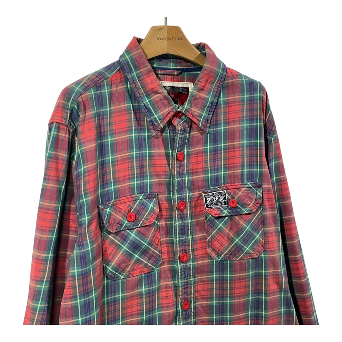 [Superdry] 슈퍼드라이 투포켓 체크셔츠 상품이미지2