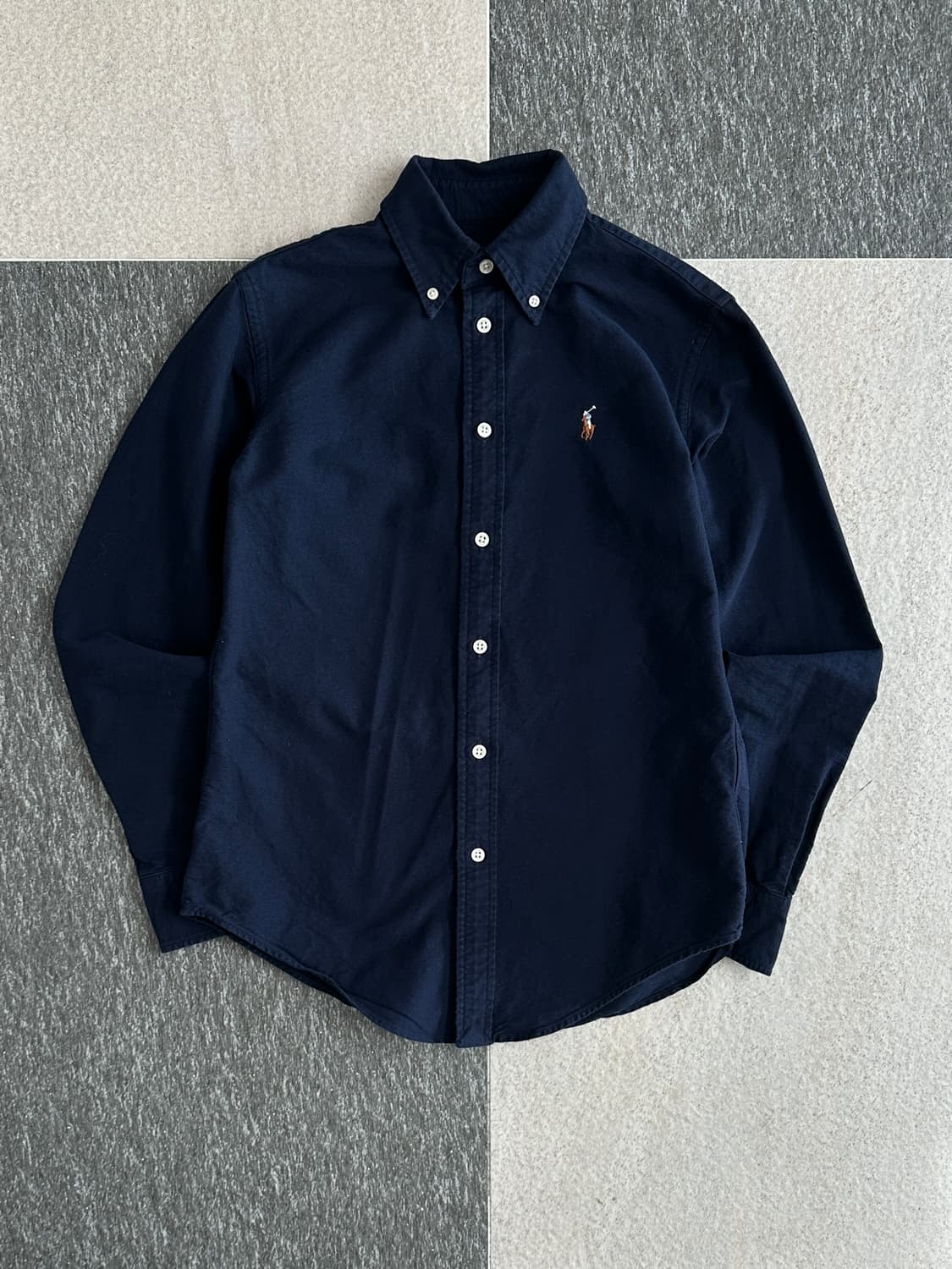 랄프로렌 멀티포니 네이비 옥스포드 셔츠  상품이미지4